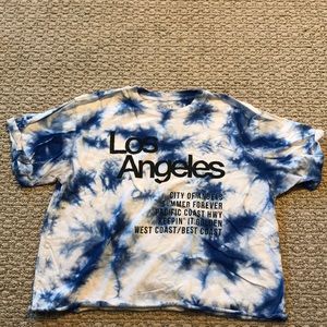 Tie dye cropped t-shirt